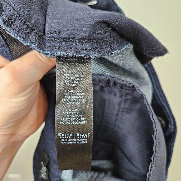 White House Black Market Womens 90's Wide Leg Flare Jeans Size 10R Southwestern - Picture 6 of 11